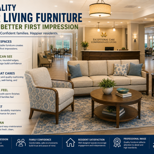How Quality Senior Living Furniture Creates a Better First Impression