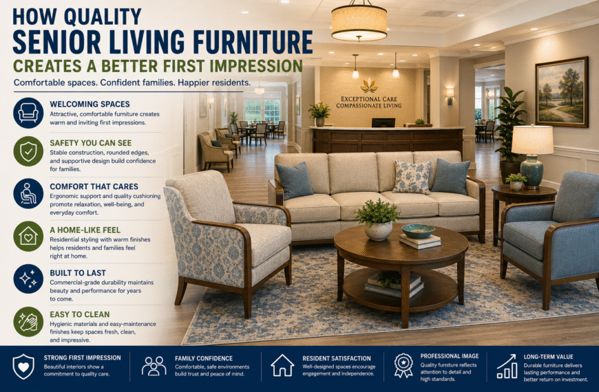 How Quality Senior Living Furniture Creates a Better First Impression